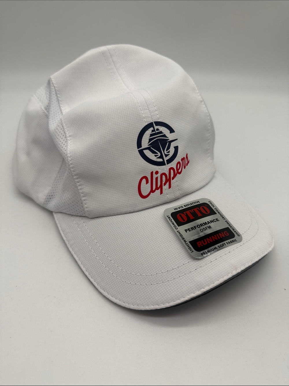 Otto Los Angeles Clippers White Adjustable Baseball Cap Hat Mesh
